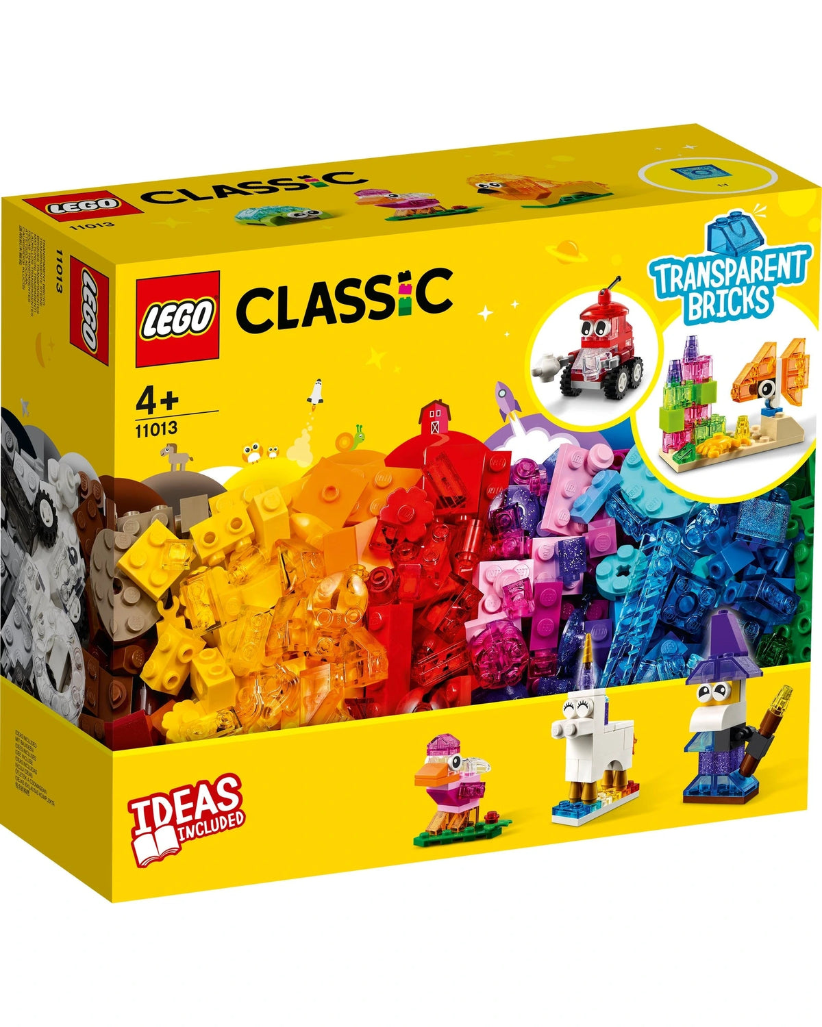 Transparent sales lego bricks