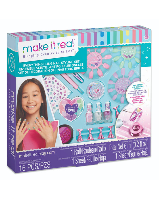 Make It Real Bling It On! Nail Decorating Set