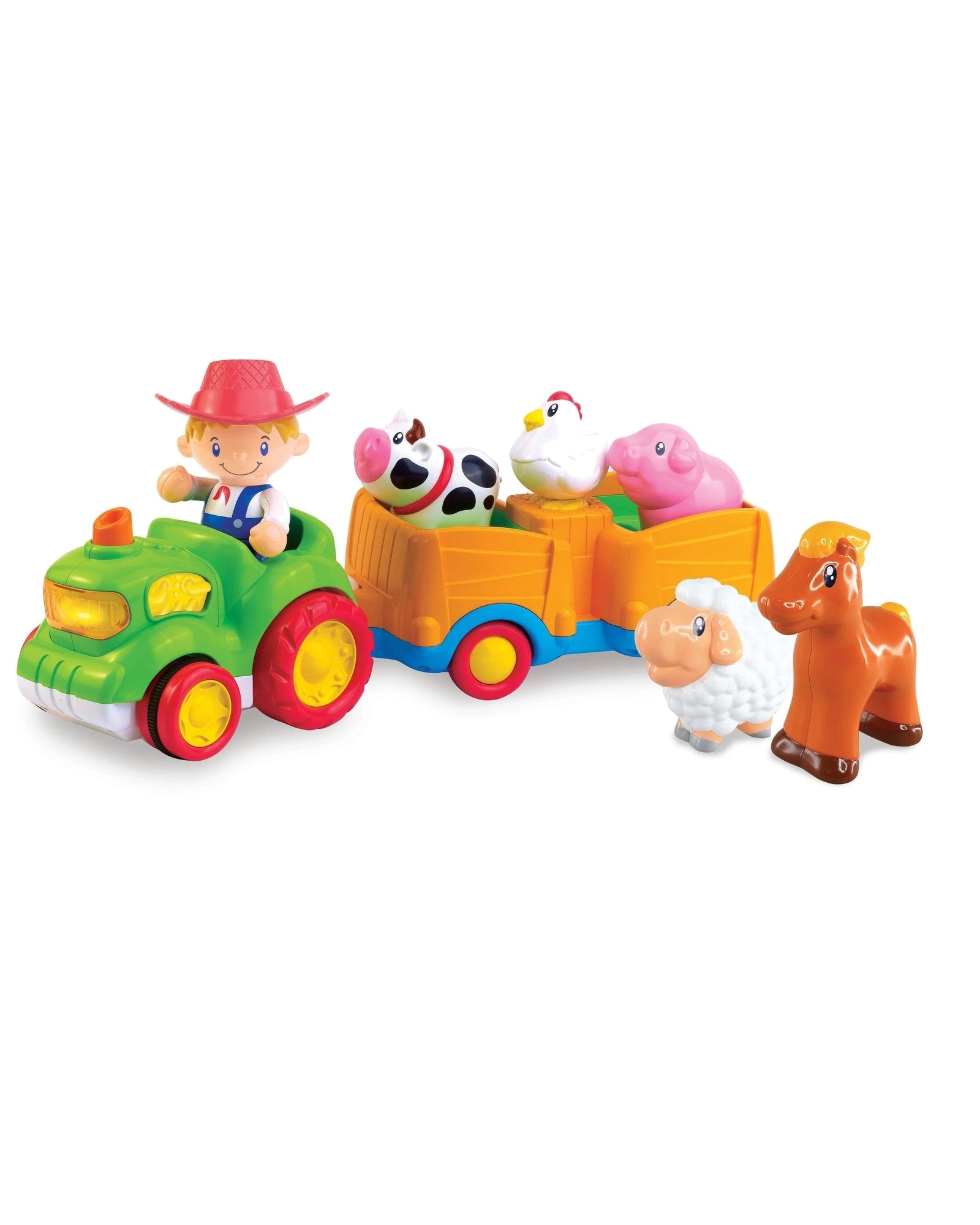 Farm tractor toy with hot sale animals