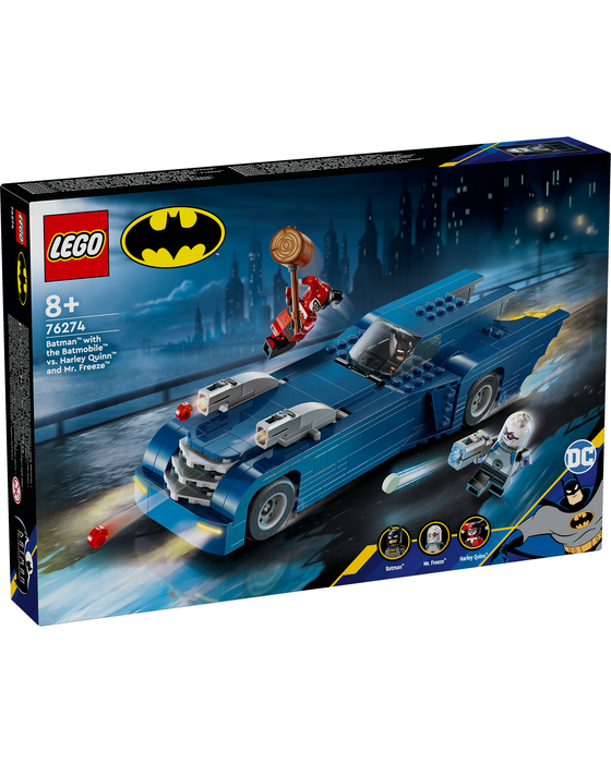 76274 Batman with the Batmobile vs. Harley Quinn and Mr. Freeze