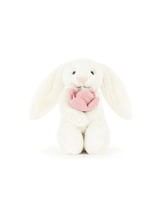 Jellycat Bashful Bunny With Peony Sml