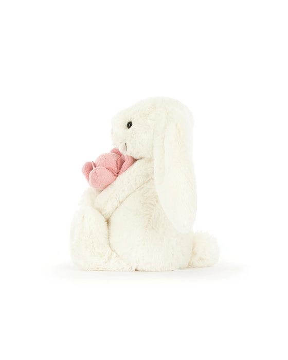 Jellycat Bashful Bunny With Peony Sml