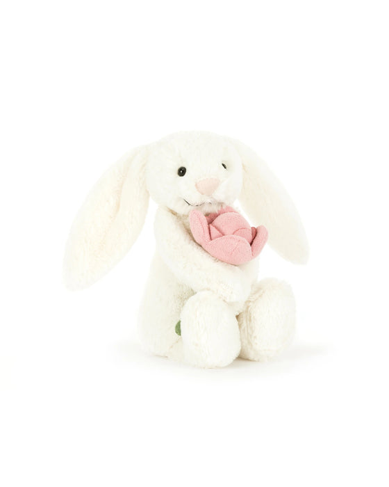 Jellycat Bashful Bunny With Peony Sml