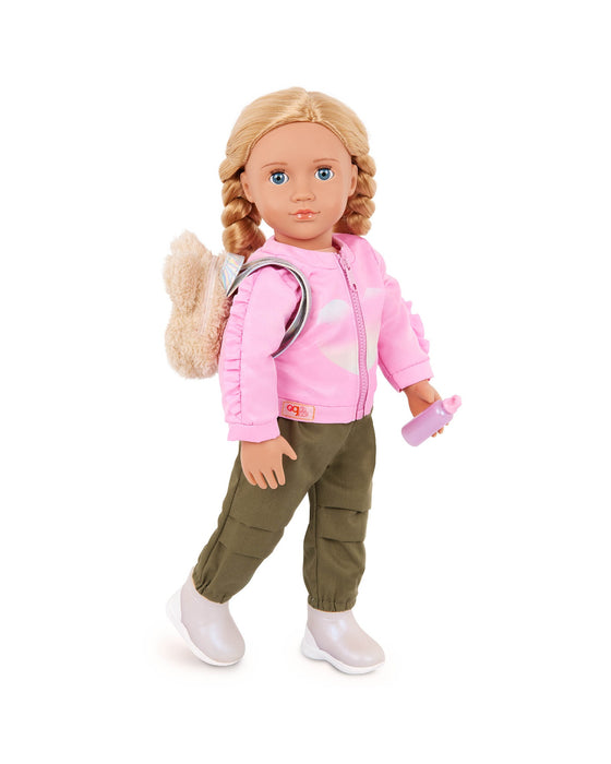 Our Generation Deluxe School Outfit with Bear Backpack