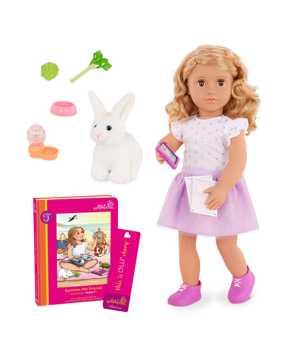 Our Generation Deluxe Pet Lover Doll with Book