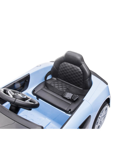 Kidstuff Audi R8 Spyder Ride-Light Blue With RC/Pedal Switch