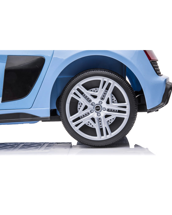 Kidstuff Audi R8 Spyder Ride-Light Blue With RC/Pedal Switch