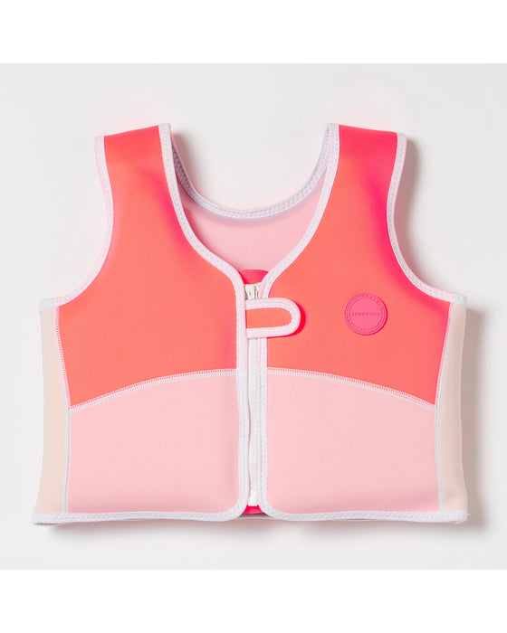 Sunnylife Melody the Mermaid Swim Vest 3-6 Neon Strawberry