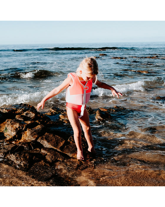 Sunnylife Melody the Mermaid Swim Vest 2-3 Neon Strawberry