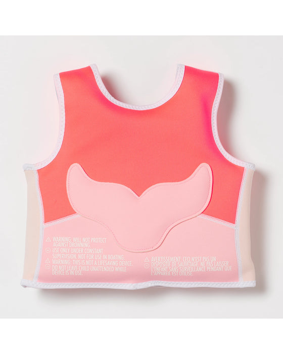 Sunnylife Melody the Mermaid Swim Vest 1-2 Neon Strawberry