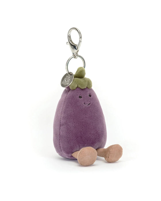 Jellycat Vivacious Aubergine Bag Charm