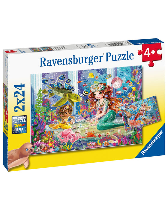 Ravensburger Mermaid Tea Party Puzzle 2X24 Piece