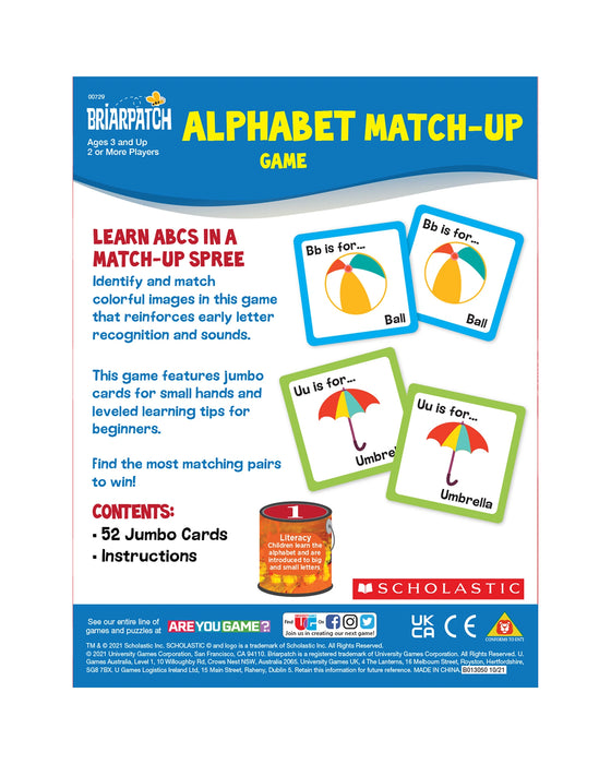 Scholastic Alphabet Match Up Game