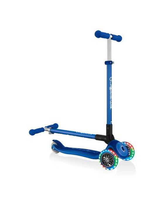 Globber Primo Foldable Plus Lights - Navy