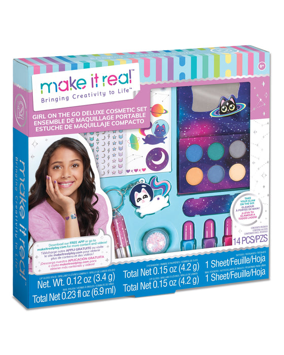 Make It Real Girl on the Go COSMIC Cosmetic Makeup Set