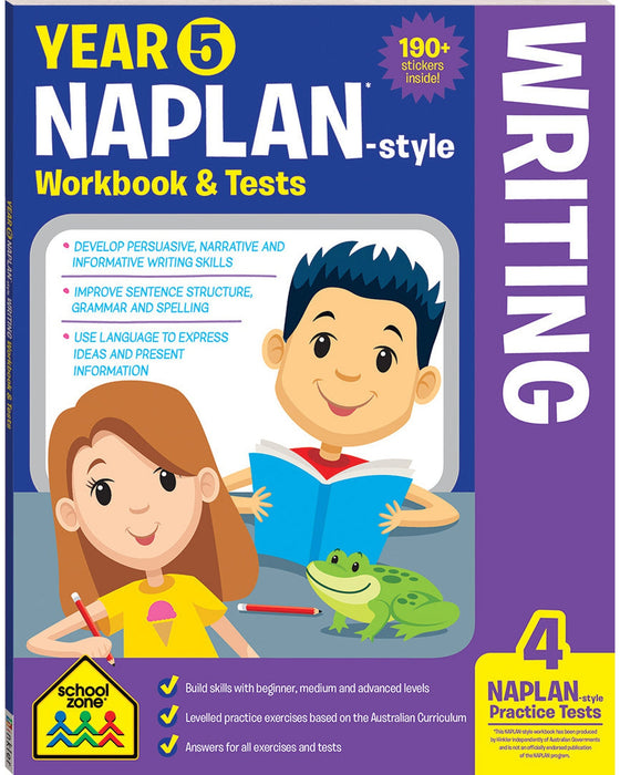 School Zone Year 5 NAPLAN Style Writing Workbook Tests