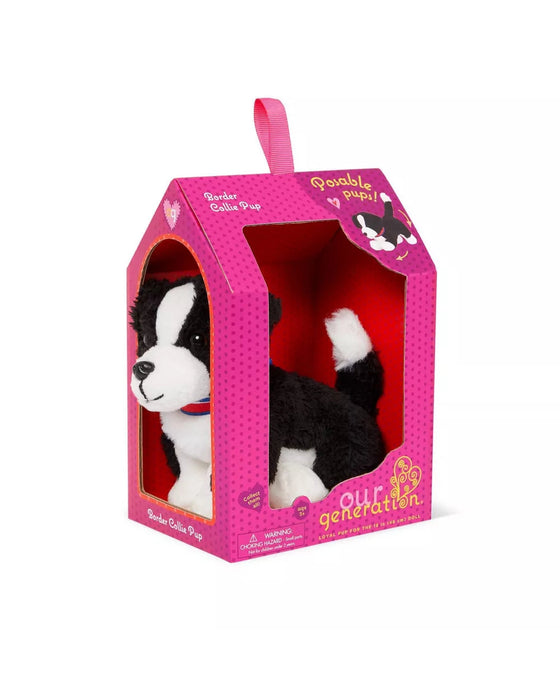 Our Generation 6 Inch Poseable Border Collie Pup