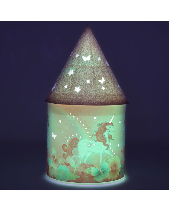 Pink Poppy Unicorn Butterfly Colour Changing Lantern