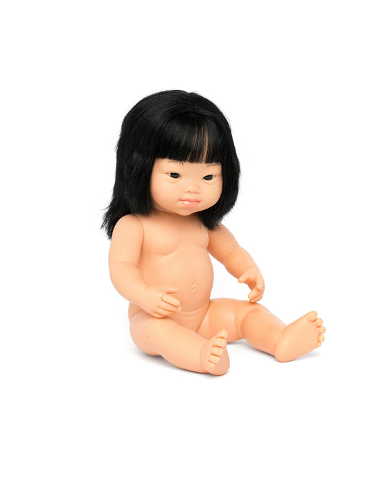 Miniland asian store girl doll