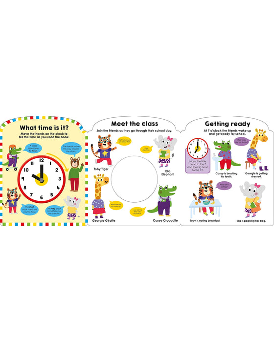 My First Clock Book Learn to Tell the Time Board Book