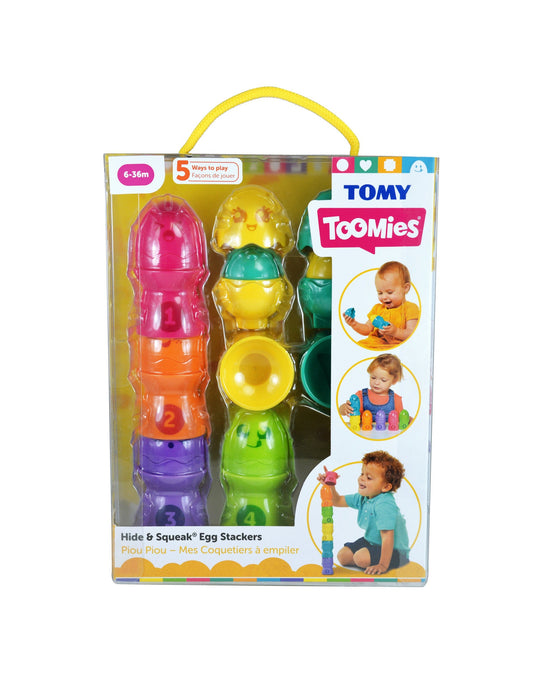 Toomies Hide Squeak Egg Stackers